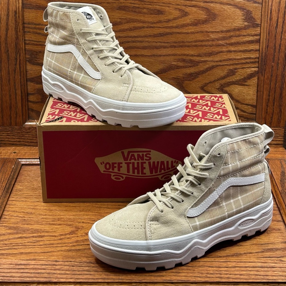 Vans Sentry‎ Sk8-Hi Plaid French Oak Shoes